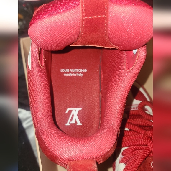 Brand new Louis Vuitton LV Skate Sneakers in Red & White - Picture 15 of 15